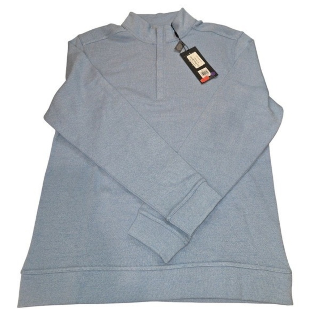 Walter Hagen Mens Lightweight‎ 1/4 Zip Pullover Sweater Blue Size Small
